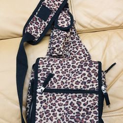 Travelmate Expandable Crossbody Bag-Leopard
