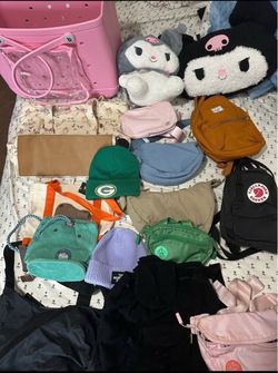 Mixed Lot of Bags, Hats, and Accessories