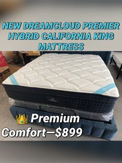 NEW DREAMCLOUD PREMIER HYBRID CALIFORNIA KING MATTRESS