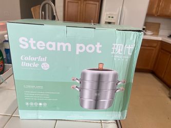 Colorful Uncle Stainless Steel Steam Pot
