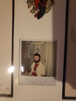 Comic framed art Autographed
