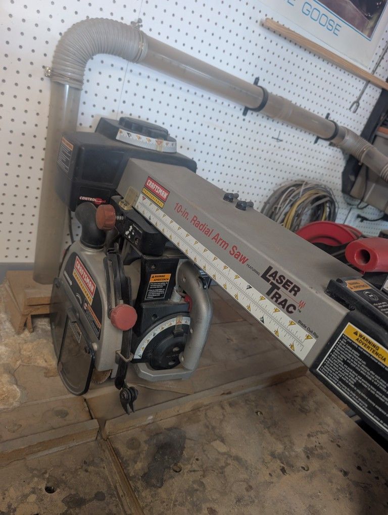 Craftsman 10" Radial Arm Saw With Laser Trac