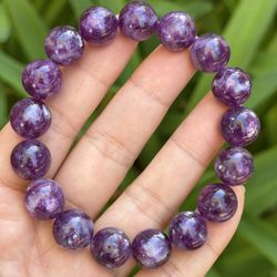 7 Inches Sparkling Purple Mica Bracelet 