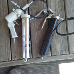 Pnumatic Grease Gun  & Regular Grease Gun