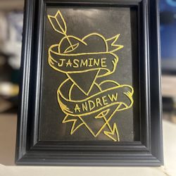 Handmade Glass Etched Frames