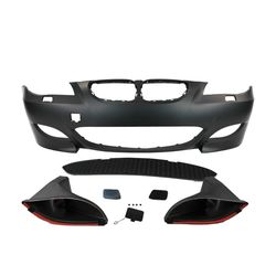 For 04-10 BMW E60 E61 5 Series, M5 Style Front Bumper w/o PDC w/ Air Duct