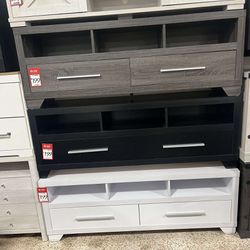 Large TV Stand, Gray or White or Black Colors, SKU#10171916TV