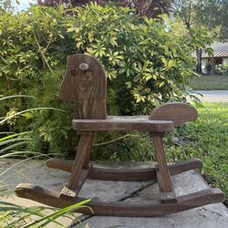 Handmade Wood Rocking Horse