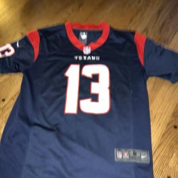 Tank Dell Original Jersey # Autographed by Current texans