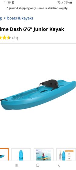 Lifetime Jr kayak w/ paddle