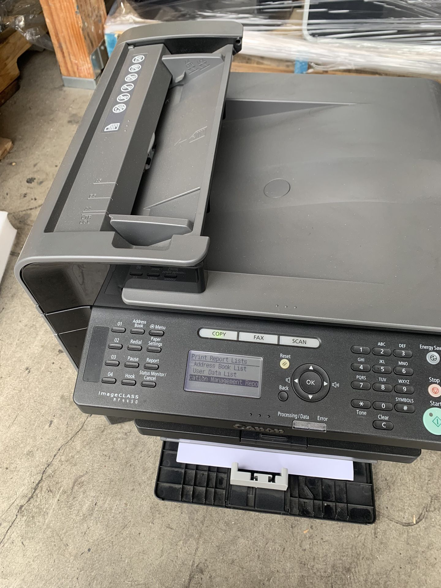 Canon imageCLASS MF4450 B&W Multifunction Laser Printer charcoal F159502