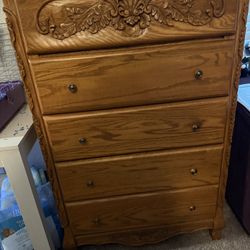 Surewood Oak Dresser And Night Stand