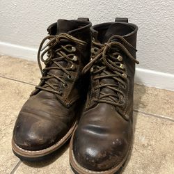 Mens Skechers 10.5 Leather Work Boots