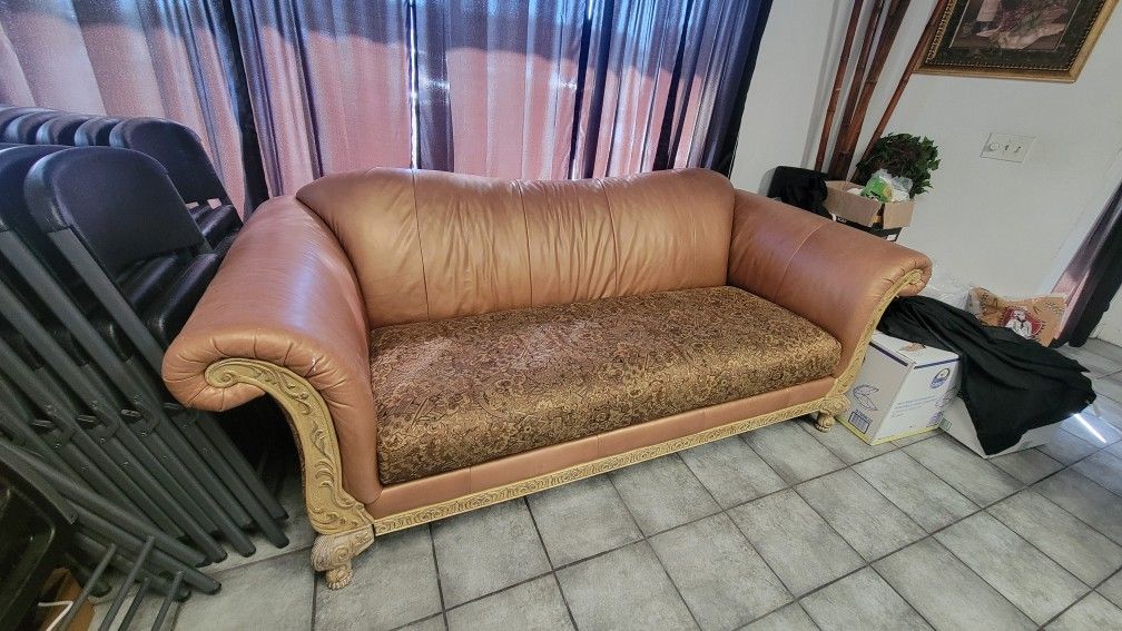 Elegant Leather Sofa