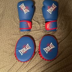 Everlast boxing gloves and mitts
