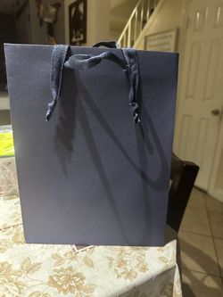 Bolsas Para Regalo Asules Paquetes De 10  / 8x4x10