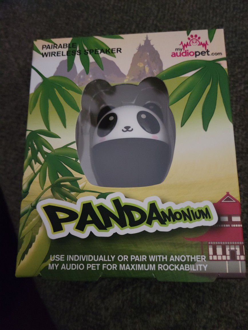 New My Audio Pet Portable Bluetooth Speaker Pandamodium Panda 