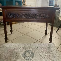Solid Wood Antique Desk/ Table