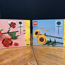 2 Lego Sets (sunflower,rose) 40524,40460