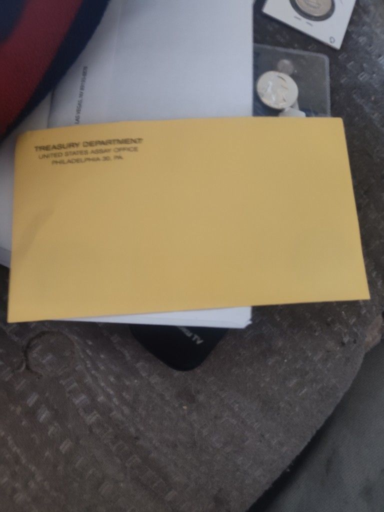Mint Sealed Envelope Never Opened Contains 2 Kennedy Halfs