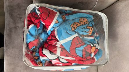 Elmo and Cookie Monster twin comforter