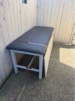 cushioned bench with storage