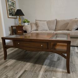 American Signature coffee table and side table