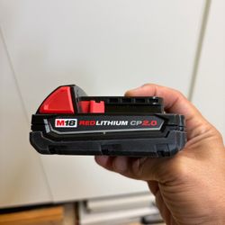 Milwaukee M18 18-Volt 2.0 Ah Lithium-Ion Compact Battery