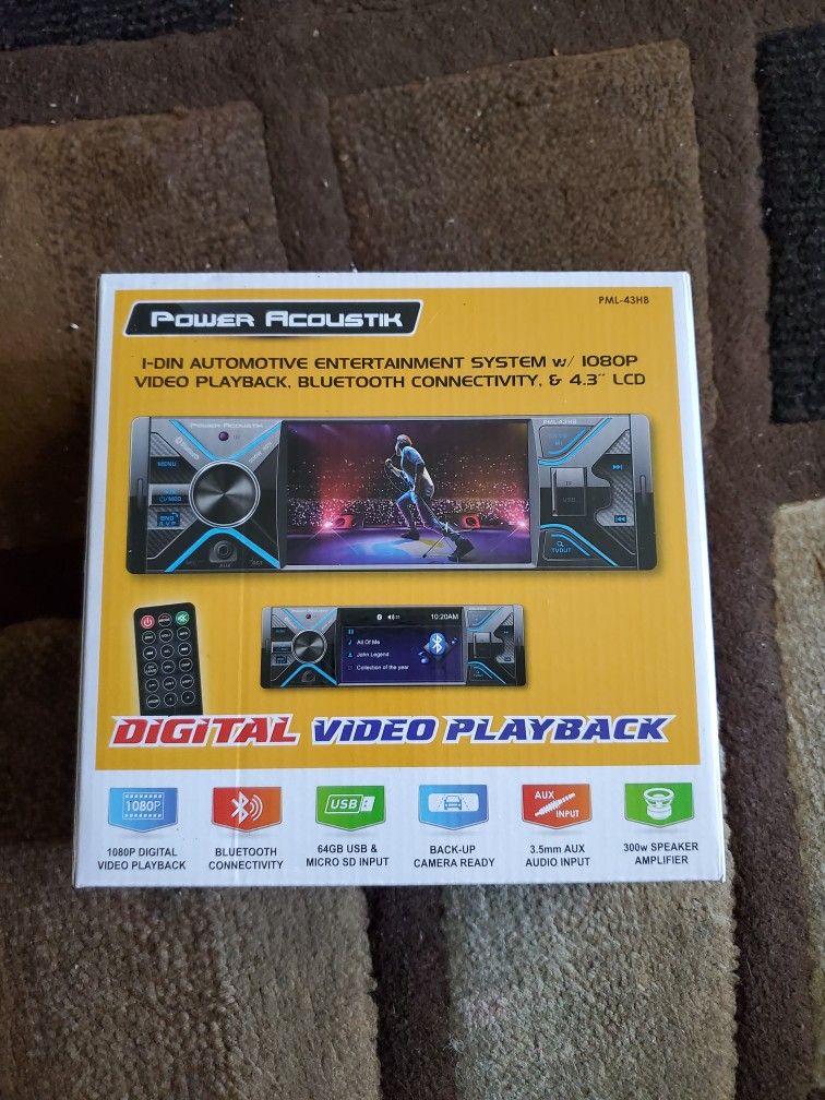 Power Acoustik Single Din Receiver