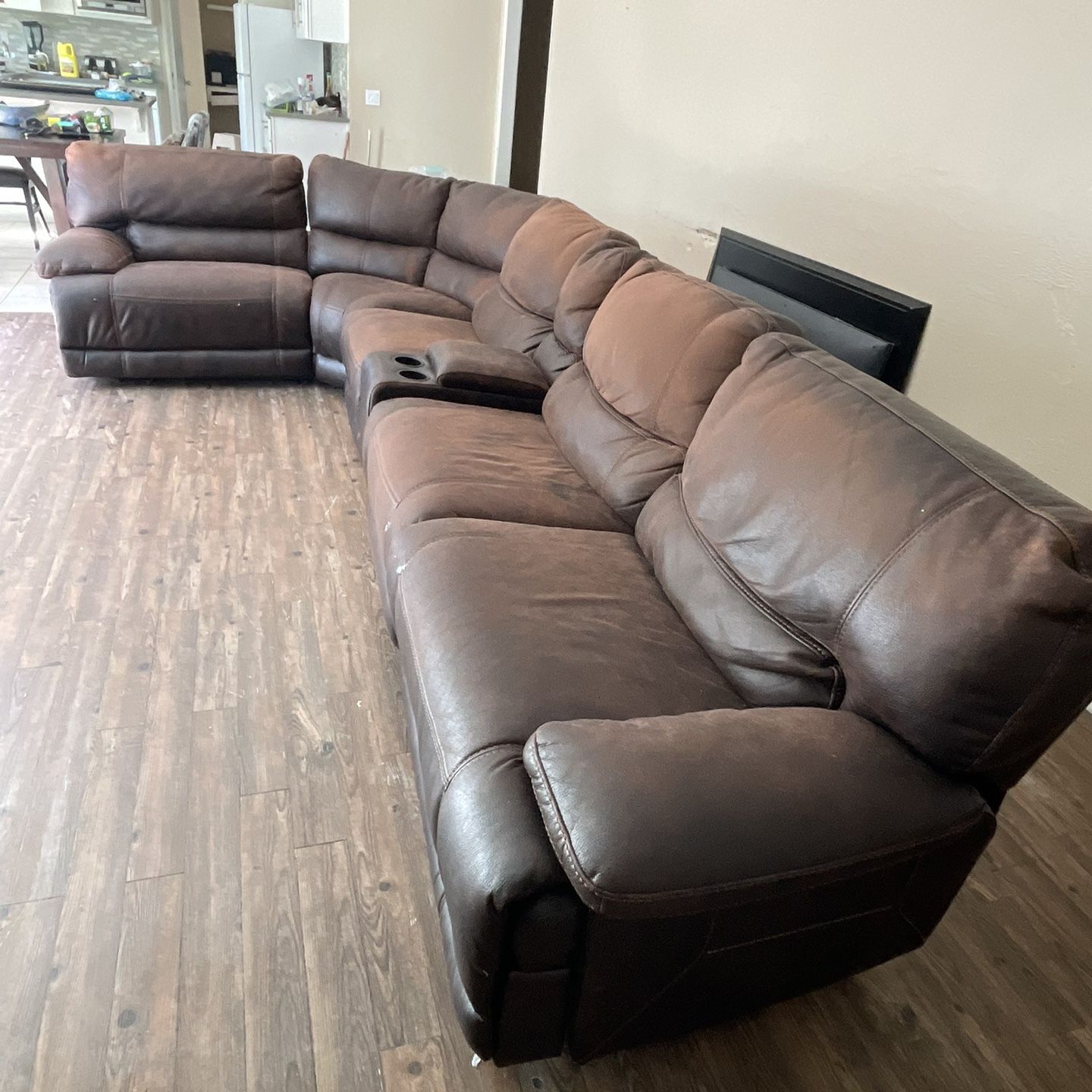 Suede Sectional Spfa