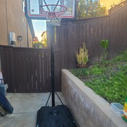Lifetime Pro Court Height Adjustable Portable Basketball System - 44 Inch Backboard