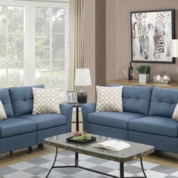 2 Pc Sofa And Loveseat Set 