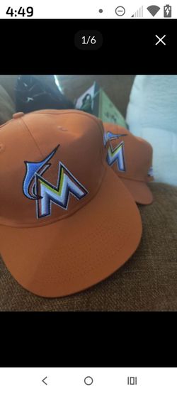 2- Marlins baseball caps! Brand new! Adjustable. $20 each or $35 both!