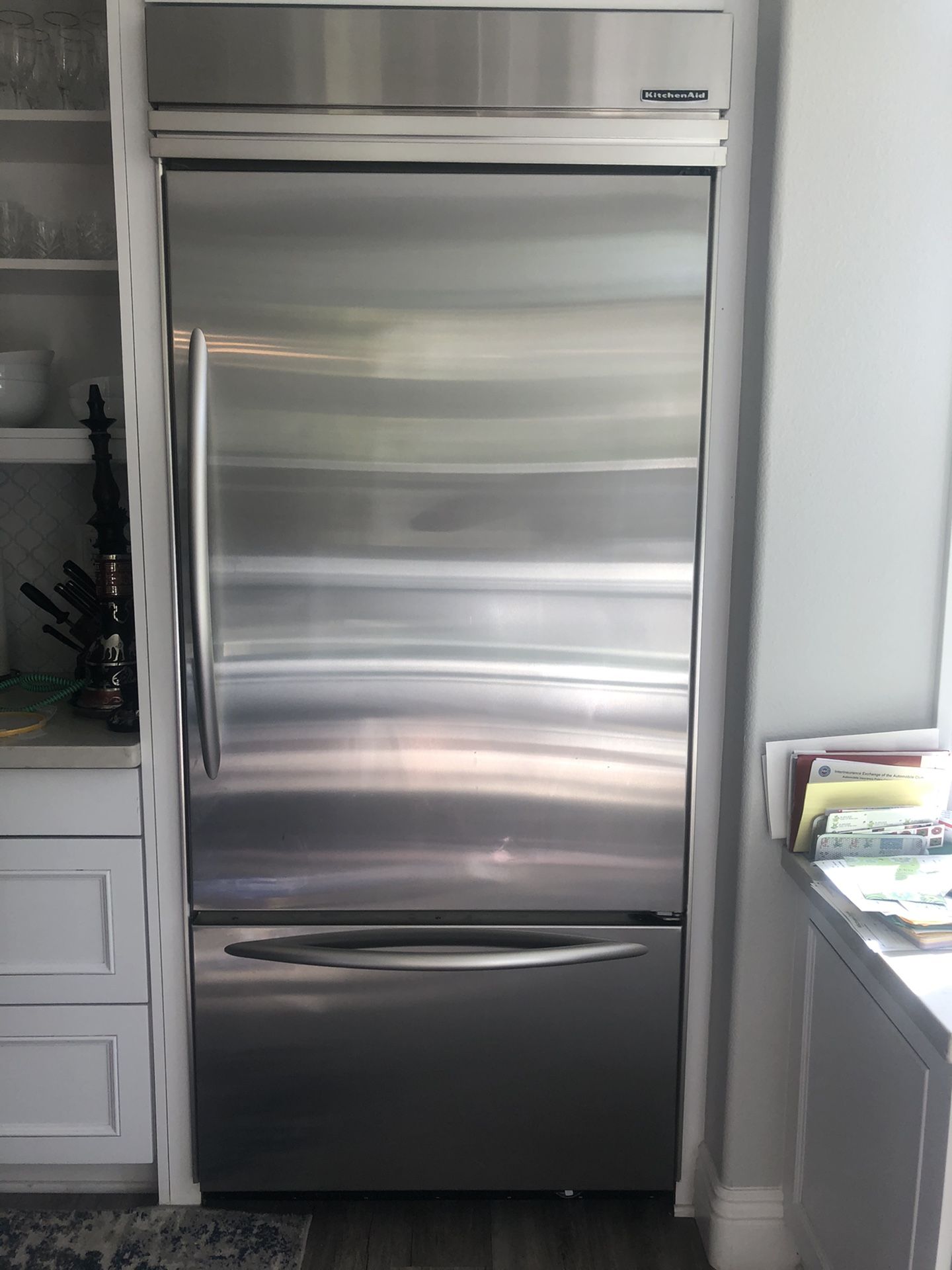 Beautiful Kitchenaid refrigerator with bottom freezer - make an offer!