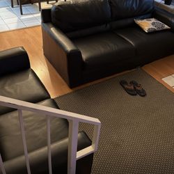 Free!!! 2 and 3 seater sofa, black color