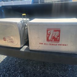 7up/coke Cola Coolers 1970s
