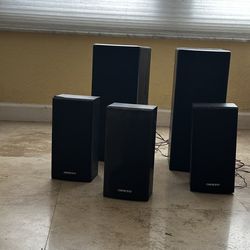 Onkyo Surround Sound Speakers – 5 Speaker Set