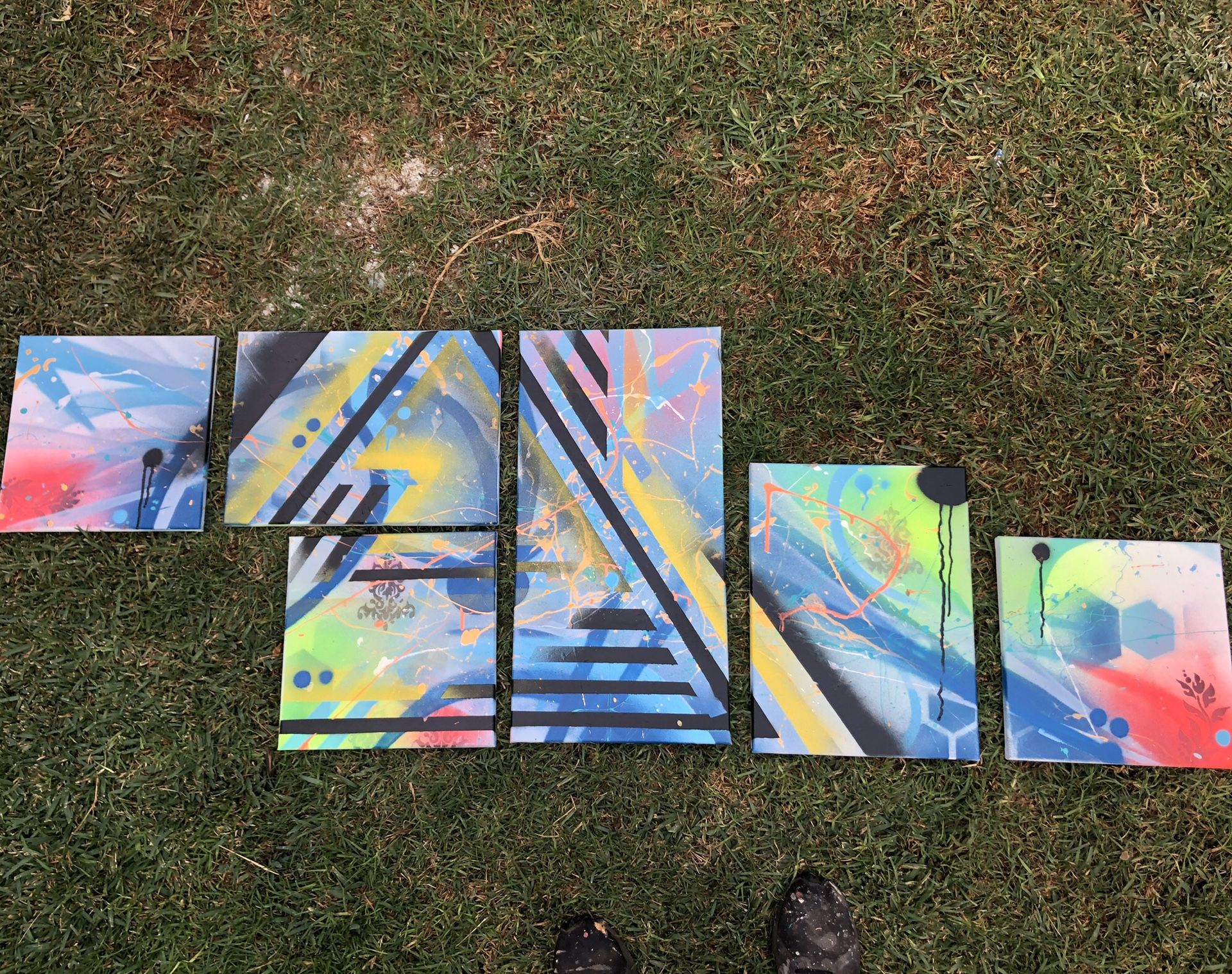 6 panel original abstract artwork.,All Products : American Fashion Style Bags On Sale