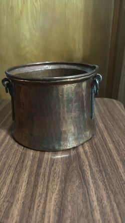 Hand-Hammered Copper Pot / Cauldron