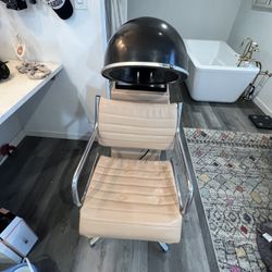 Retro Pink Hooded Hair Dryer 