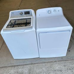 GE Washer And Electric Dryer 