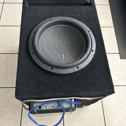 Memphis M612D2 12” Subwoofer Hooked Up And Ready To Play