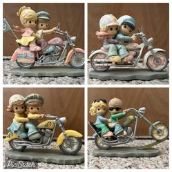 Precious Moments Motorcycles Two For The Road Collection