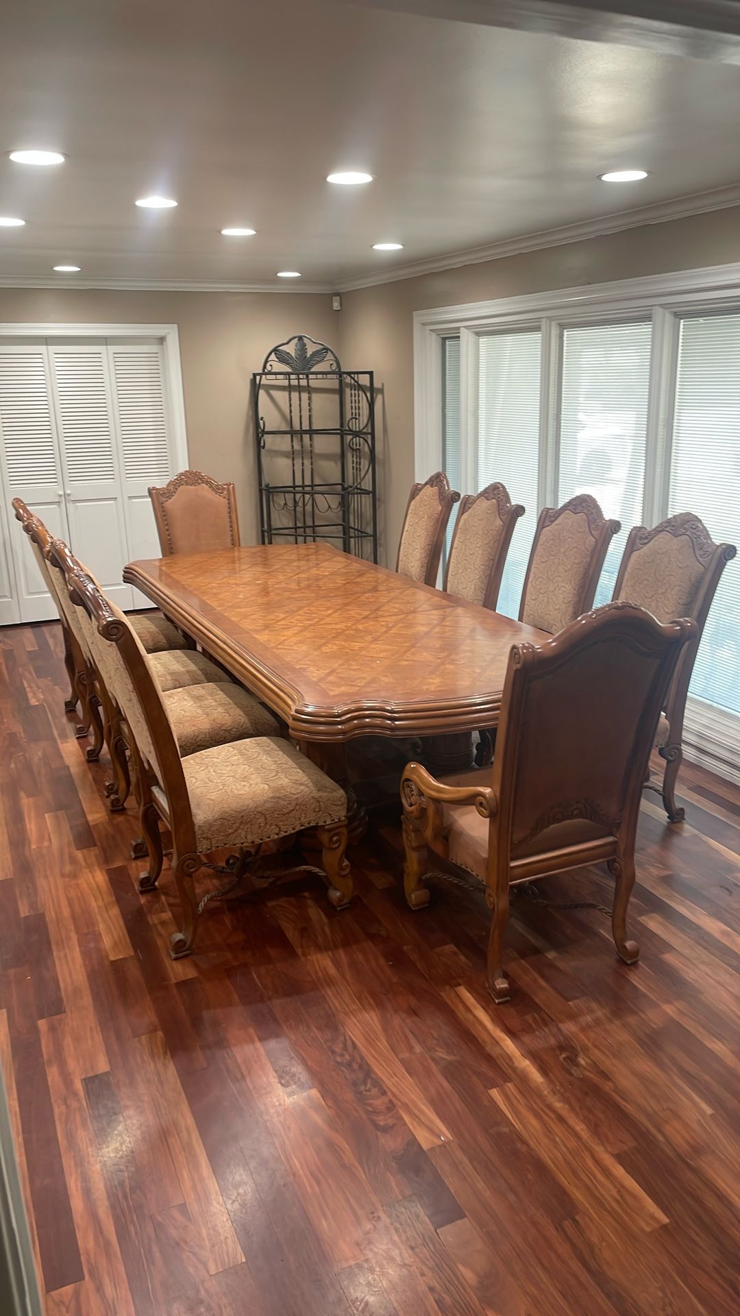 10 Person Dining Table + Chairs $1100 OBO (orig $4999)