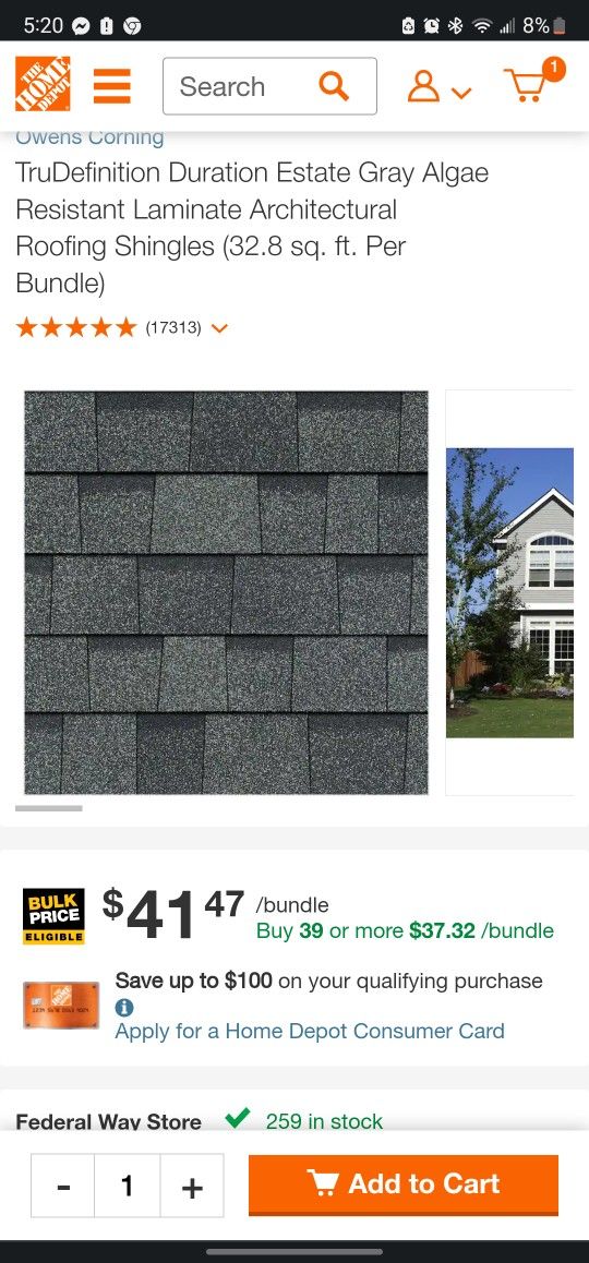 15 Bundles Of Shingles