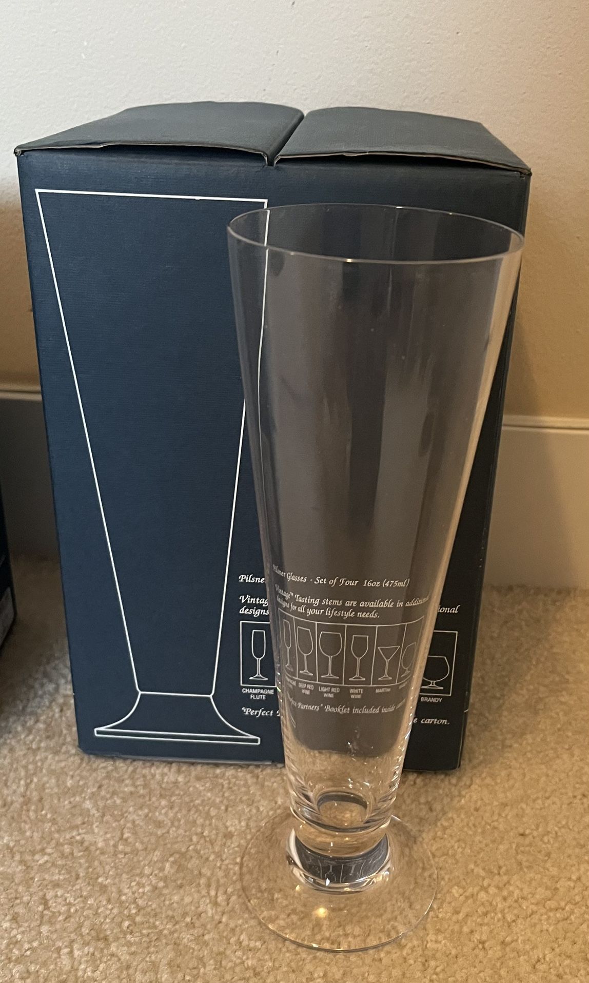 Marquis Vintage Waterford Crystal - 4 Pilsner Glasses