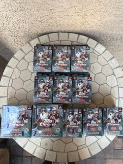 2025 Topps Chrome NFL Football Lot Of 7/ Blaster Boxes, Hanger Boxes