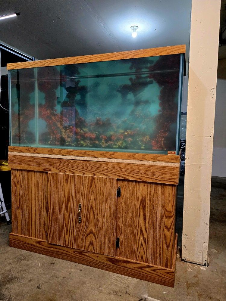 Fish Tank 90 Gallon, Stand, Driftwood.