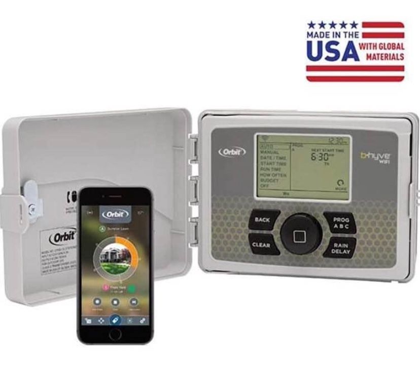 Orbit 57946 B-hyve Smart 6-Zone Sprinkler Controller, Compatible with Alexa, 6 Statio