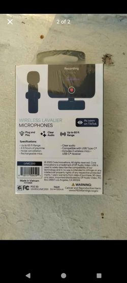 Core Innovations Wireless Lavalier Microphones